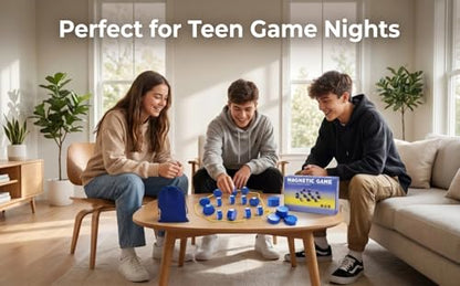 Magnet Chess Game Magnet Game with String, Puzzle Strategy Games for Easter Basket Stuffers Family Games Night & Party & Birthday & Christmas, Game Collections, Gaming Tops