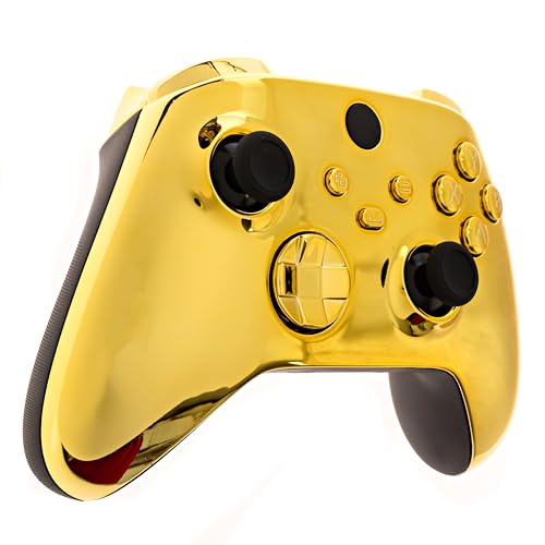Crazy Controllerz Customz Series Custom Wireless Controller for Xbox One Series X S PC - Gold Chrome Design - color: XS GOLD CHROME