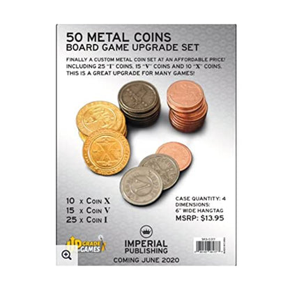 50 Metal Coin Board Game Upgrade Set - style: Upgrade