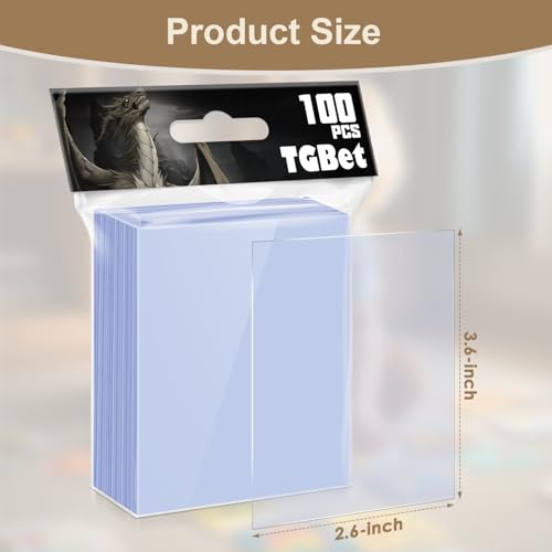 5000 Count MTG Card Sleeves, Top Loaders for Trading Cards, Soft Baseball Card Penny Card Sleeves Fit for Baseball Card, Game Cards, Sports Cards - color: 5000p