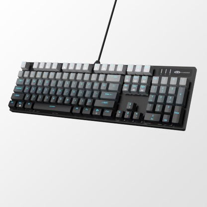 MageGee Mechanical Gaming Keyboard, Wired USB Adjustable Backlight Keyboard, New Mechanical Storm 100% Anti-ghosting Keyboard with Blue Switches for Windows PC/MAC Games - color: grey red switch