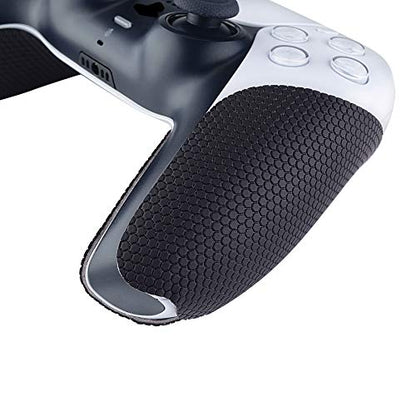 eXtremeRate PlayVital Anti-Skid Sweat-Absorbent Controller Grip for ps5, Professional Textured Soft Rubber Pads Handle Grips for ps5 Controller - color: Black