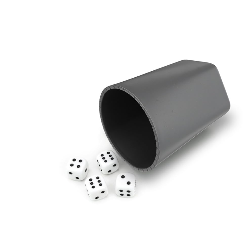ORFOFE 8pcs Dice Cups Professional Ktv Dice Holder Unbreakable Reusable Game Storage Container for Party