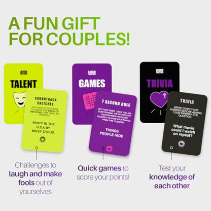 Why Don’t We Laugh Together? - Card Games for Couples with 200 Cards: Talents, Games, Trivia | Fun Date Night Game for 2 Players | Couples Board Games