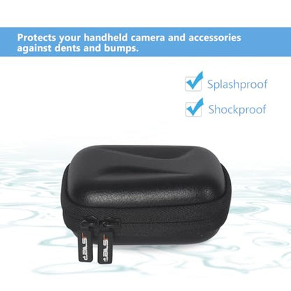 JSVER Mini Carrying Case for GoPro Hero 13/12/11/10/9/8/7/6/5/4/3, DJI Osmo Action, AKASO EK7000 / EK7000 Pro / V50 Pro/Brave 4, Campark ACT74 / ACT76, Dragon Touch Vision 3, YI Lite / 4K+ - size: Small-T2