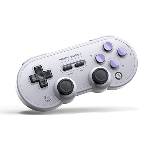 8Bitdo Sn30 Pro Bluetooth Gamepad (SN30 PRO-SN) with Joysticks Rumble Vibration Gamepad for Windows, Mac OS, Android, Steam, Switch, etc - color: SN30 PRO-SN