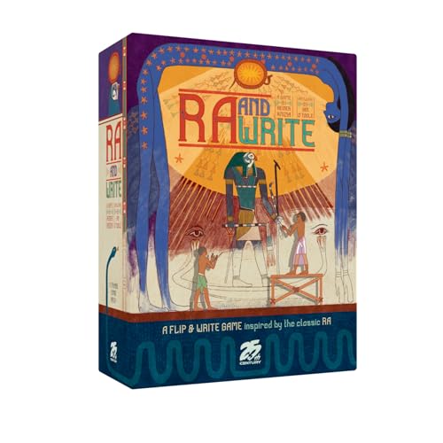 Ra and Write | Flip-and-Write Strategy Game by Reiner Knizia & 25th Century Games, Ages 12+, 2–5 Players, 30–45 Min - style: RA And Write