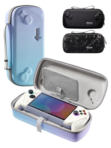 UYIYE Carrying Case for ROG Xbox Ally / ROG Xbox Ally X (2025) Double-Decker, Protective Hard Shell, Dual Layer Portable Travel Storage Bag Fits Adapter, Cable and Accessories,Gradient Blue Purple - color: blue-purple gradient