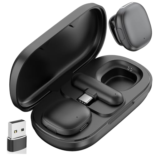 NPTCL Wireless USB Microphone for PC Laptop Computer iPhone 17/16 Android | Ai Noise Reduction, Type C Clip on Mic, 328Ft Transmission, 35H Charging Case for Audio Recording Podcast Youtube Streaming - style: USB-AI noise cancel