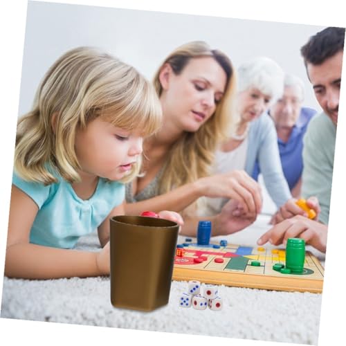 Hemoton 8pcs Plastic Dice Cup Cup Lid Dice Tower Holder Case for Bar Ktv Entertainment
