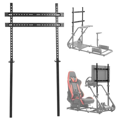 Hottoby Racing Simulator Cockpit Monitor Mount Fit for Logitech G25 G27 G923,for Thrustmaster T128X T248 T300 T458,for Fanatec,for One,for PC,NO Steering Wheel Sift Lever Pedals Seat and Race Frame