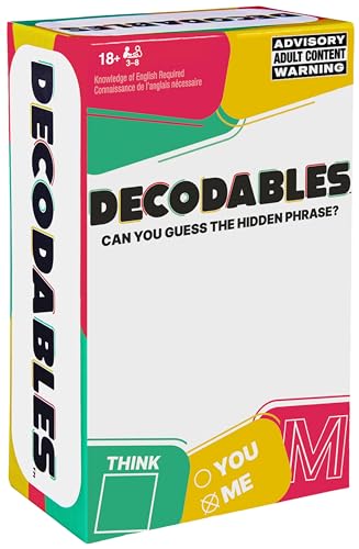 Spin Master Games, Decodables, A Hysterical Adult Party Game, Adult Card Game, Bachelorette Party Activity, 3-8 Players, for Ages 18 & Up - style: Decodables