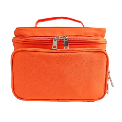 Travel Carrying Case Compatible with Yoto Player Bluetooth Speaker and Headphone Accessories, Card Holder Holds up to 80 Cards with Shoulder Strap, Bag Only (Orange) - color: Orange