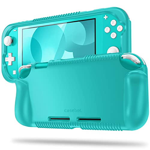 FINTIE Soft Silicone Protective Case for Nintendo Switch Lite 2019 | Ergonomic Grip, Anti-Slip, Shock-Absorption & Anti-Scratch, Lightweight Grip Case Cover, Turquoise - color: Turquoise
