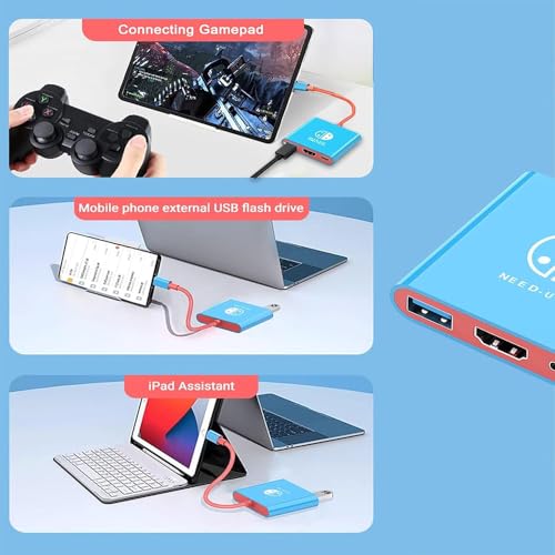 Switch Docking Station for Nintendo Switch, 100W Fast Charging Dock Station with 4K@60Hz HDMI, USB C to HDMI Adapter for Steam Deck, MacBook, Laptop, TV Monitor