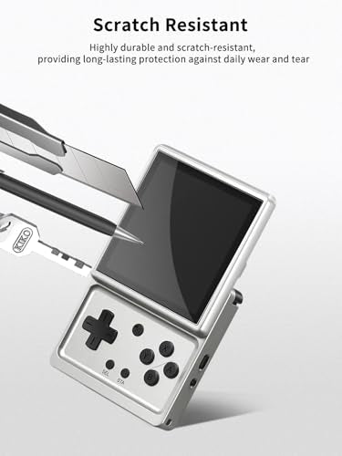 3 Pack Screen Protector for ANBERNIC RG Rotate Handheld Game Console Tempered Glass Film,Anti-Scratch，Easy Installation,9H Hardness