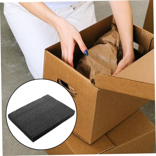 Black Grid Foam Cube Pad 500x300x30mm, Pluckable Foam Insert Sheet for Tool Box, Shipping Packaging, and Game Case Protection Cushion