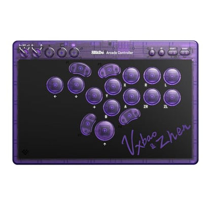 8BitDo All-Button Arcade Controller for Switch & Windows, Signature Edition | Leverless, All-button, Ultimate precision, Low-profile Linear Switches, 4 Programmable Buttons, Hot-swappable PCB, Ultra thin - color: Signature Edition