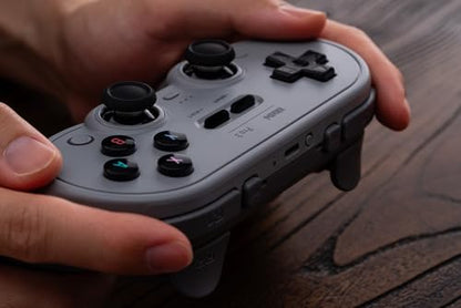 8BitDo Pro 3 Bluetooth Controller for Switch/Switch 2 – TMR Joysticks, Swappable ABXY Buttons, Pro Back Buttons, Charging Dock, Hall Effect Triggers, for Windows, Apple, SteamOS, Android - Gray - color: Gray