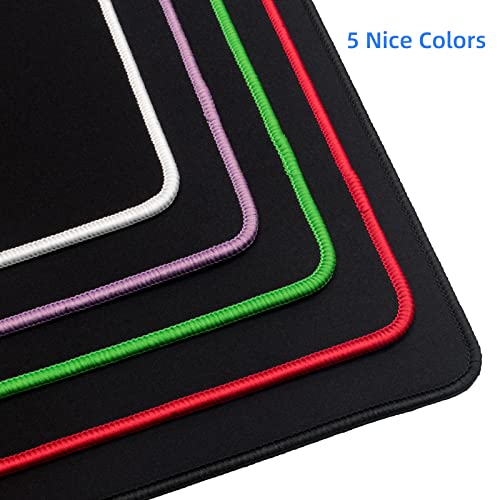Wolaile Large Computer Mouse Pad for Desk-Green Stitched Edge-50x17 inches - color: Green, size: 50"x17"