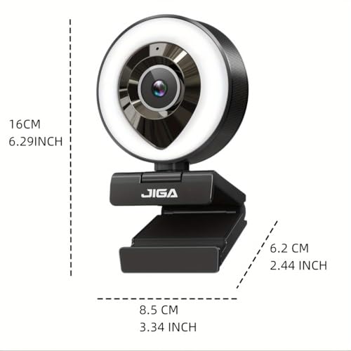 Webcam Computer Camera 1080P with Dual Microphone Adjustable Right Light Web cam for PC Advanced Auto-Focus with Tripod Zoom Streaming Camera Gaming Webcam for Facebook YouTube Xbox Streamer