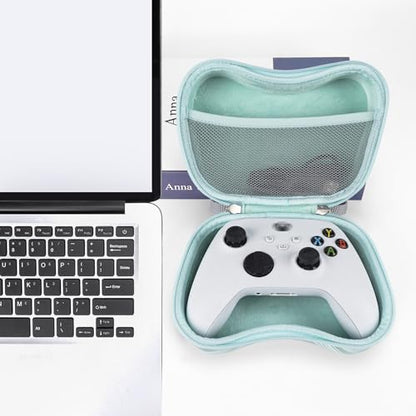 TOCCOOL Hard Travel Controller Case Compatible with Xbox One, Xbox Series X/S, Nintendo Switch Pro Wireless Controller Gaming Accessories Portable Bag, Game Controller Storage Pouch (Lake Blue) - color: Lake blue