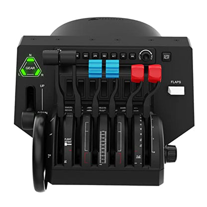 Honeycomb Alpha Flight Controls Yoke and Bravo Throttle Quadrant (2 Items) | Alpha Yoke Plus Switch Panel and Bravo Throttle Bundle, USB-C Cable, Configurable 1-4 Engine Throttle, Pc and Mac - size: Bundle (2 Items)