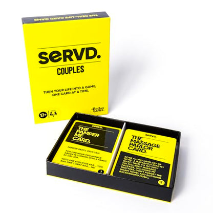 Hasbro Games SERVD Couples Game – Hilarious Real-Life Card Game for Partners – Funny Gifts for Anniversary, Date Nights, Valentine’s Day – 2 Players – Ages 17+ - style: Couples