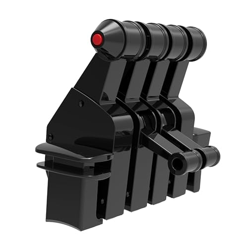 Honeycomb Aeronautical Throttle Pack for Airbus A319-A380 — Flight Simulator Controls Compatible w/Honeycomb Bravo Throttle Quadrant — Flight Sim Add-On w/Precision Control & Refriction Lock | Expands Honeycomb Bravo Throttle Quadrant for Airbus Aircraft,