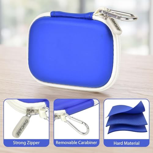 GWCASE Hard Case for Tangem Crypto Wallet, 2-3 Cards, Carabiner, Blue | EVA Hard Shell with Scratch-proof Lining; Elastic Band; Carabiner for EDC;Dustproof, Dplash-resistant;Box Only - color: Blue