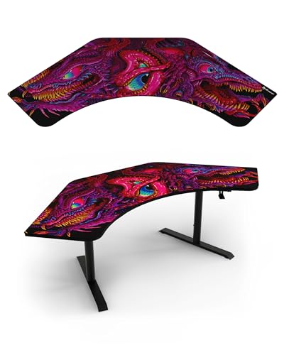 Arozzi Arena Angelo Gaming Desk Pad Crawling Chaos | Desk-Wide Microfiber, 88.6 x 28 in, Anti-Slip Rubber Base, Water-Resistant, Machine Washable - color: Angelo Crawling Chaos