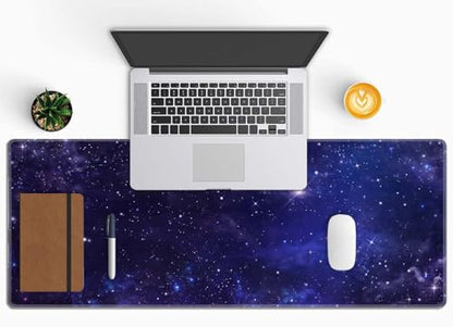 Galaxy Universe Purple XL Gaming Mousepad - 31.5''X 11.8'' Desk Pad for Laptop, Computer, Keyboard, Mouse - Cute Desk Accessory - color: Galaxy Universe