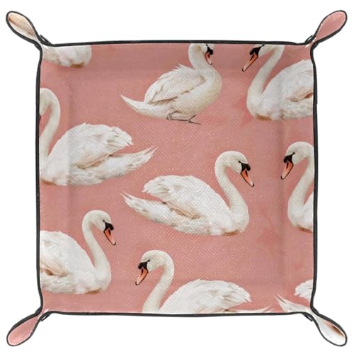 White Swans Dice Tray Dice Rolling Tray Folding Dice Holder for Dice Games, Like RPG, DND and Other Table Games - color: Multi 14