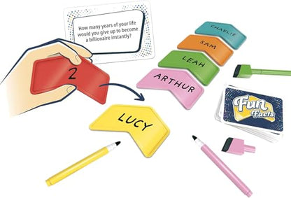 Fun Facts Party Game - Learn Surprising Facts About Friends and Family! Engaging Cooperative Game for Kids & Adults, Ages 8+, 4-8 Players, 30 Minute Playtime, Made by Repos Production