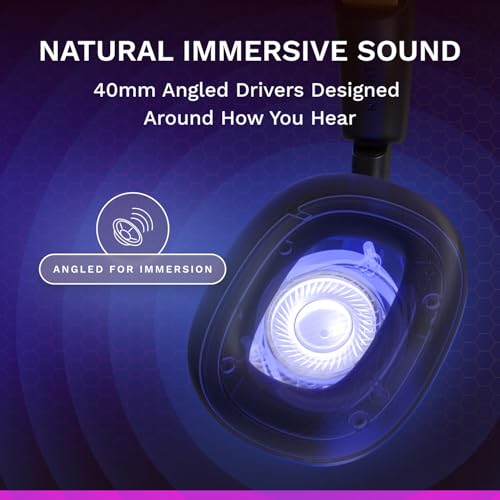 GLORIOUS GHS Eternal RGB - Stereo RGB Gaming Headset for PC, PS5, PS4, Switch - Custom Tuned Angled Drivers, Adjustable Crystal Clear Detachable Mic, USB-C - Durable, All Day/Night Comfort - Black - color: Black RGB