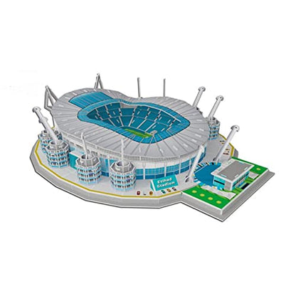 Classic Football Stadium Puzzle,3D Puzzle Soccer Club Venues,3D Paper Model Building Puzzle Kit, Soccer Stadium Souvenir Gift,Handmade Puzzle Ornaments，Cardboard Model (Etihad Stadium) - color: Etihad Stadium