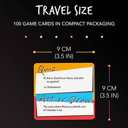 Paladone Friends TV Show Trivia - Act or Draw Game - Official Merchandise | For 2 or More Players, Includes Cards, Paper, Dice, and Timer