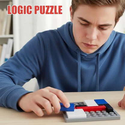 Logic Puzzle Brain Teaser Game, Engaging Educational Challenges for Classroom Brain Training, Family Game Night Entertainment, Solo Critical Thinking Practice, Complete Set of Logic Puzzles