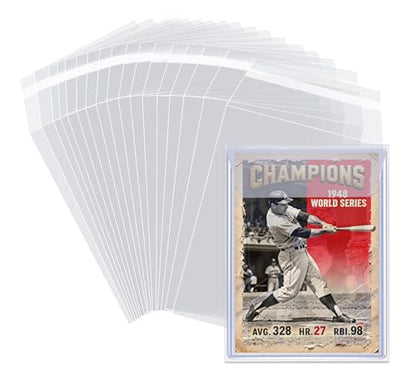 Top Loader Sleeves 1000 Pack, Resealable Team Bags for 35-75PT Rigid Top Loader Card Holders - Penny Sleeves for 3"X4" Top Loaders Trading Card - size: 1000 Pack