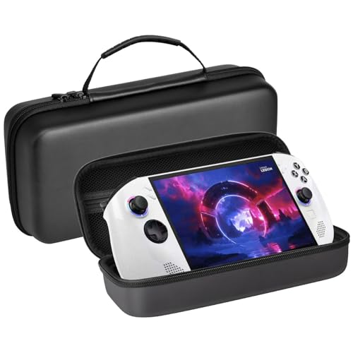 Travel Carrying Case Bag for Lenovo Legion Go Gaming Handheld | EVA Hard Shell, Fit Legion Go S 2025 / Go 8.8" 2023 / Go 2 2025, For Cable & Accessories, Protective Cover, Built in Stand