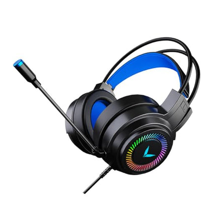 COHEALI Wired Gaming Headset with Microphone, Over-Ear 7.1 Surround Sound PC Headphones, Soft Ear Pads, .5mm Jack for Online Gaming and Esports