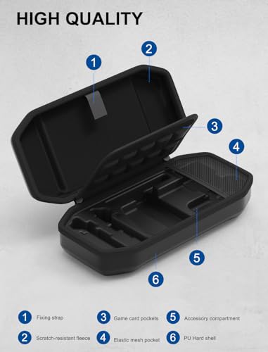 JUSPRO Carrying Case for Nintendo Switch 2, Hard Shell Travel Case with Large Storage for Console & Accessories