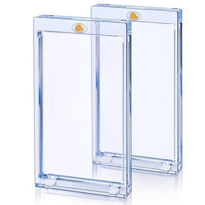 2 Pack Card Booster Pack Display Holder, Magnetic Card Holder for Card Booster Pack, UV Protection