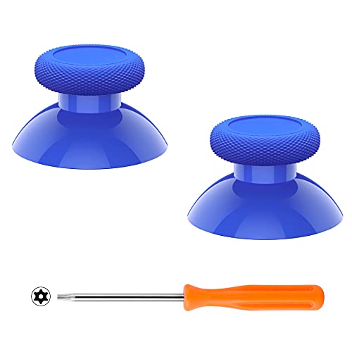 eXtremeRate Replacement Thumbsticks for Xbox Series X & S, Joysticks Repair Kit for Xbox Wireless Controller, Custom Accessories Analog Stick Button for Xbox One S/X/Elite Controller - Blue - color: Blue