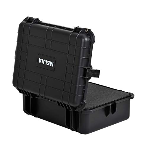 MEIJIA All Weather IP67 Waterproof Hard Camera Case,Hard Protective Case,Hard Case with Customizable Foam,Fit Use of Drones,Camera,Equipments,Pistols(Black,19.78x15.77x7.41inches) - color: Black, size: 19.78x15.77x7.41inches