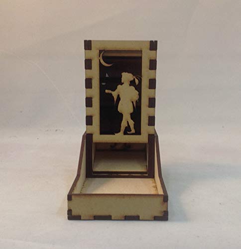 Bard Mini Dice Tower v1 Smoke Acrylic Window Laser Cut MDF Unique Gift