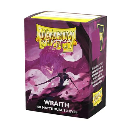 Dragon Shield | Matte Dual Standard Size Card Sleeves | 100 CT - Smooth & Tough Premium TCG Sleeves - Compatible with Pokemon, Flesh & Blood, One Piece & Magic the Gathering | Wraith - color: Wraith