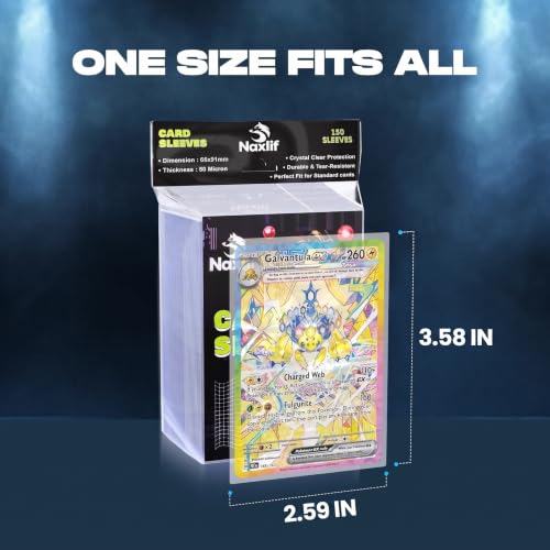 Card Sleeves 1000 Count, Clear Trading Card Sleeves, Penny Sleeves | Soft Polypropylene, PVC Free & Acid Free, for Baseball, Football, MTG & TCG Cards
