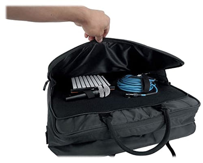 Rockville MB2020 DJ Mixer Controller Gig Bag Case 20.5" x 20.5" x 6" | 11mm Foam Padding, Laptop Pocket, YKK Zippers, Rainproof Nylon, Shoulder Strap, Rubber Feet