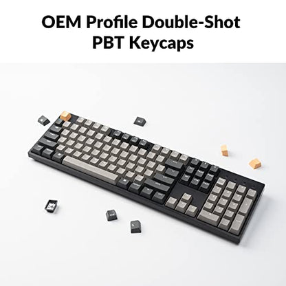 Keychron C2 Pro Wired QMK/VIA Mechanical Keyboard Full Size Layout Custom Programmable Macro RGB Backlit with Keychron K Pro Brown Switch OEM Profile Double-Shot PBT Keycaps for Mac Windows Linux - style: Keychron K Pro Brown Switch